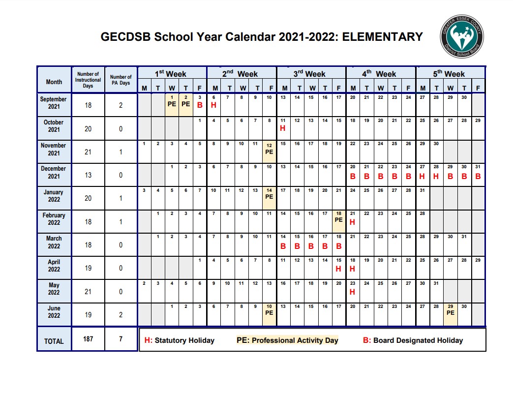 Gecdsb Pr On Twitter: "The 2021-2022 #Gecdsb Elementary School Year Calendar Can Be Viewed And Downloaded Here: Https://T.co/Zbtim9N14Y Https://T.co/A6Eh2Oldig" / Twitter