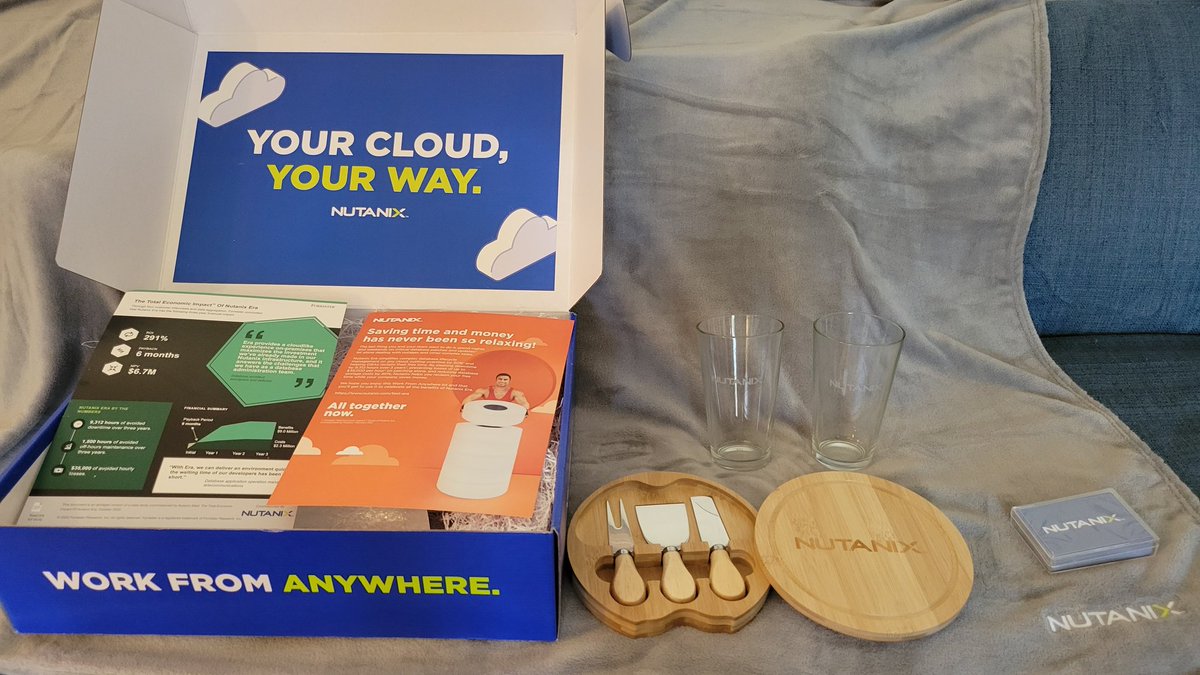 SQLMatt's tweet image. Thank you very much for the care package, @nutanix! 
I will put it to good use!