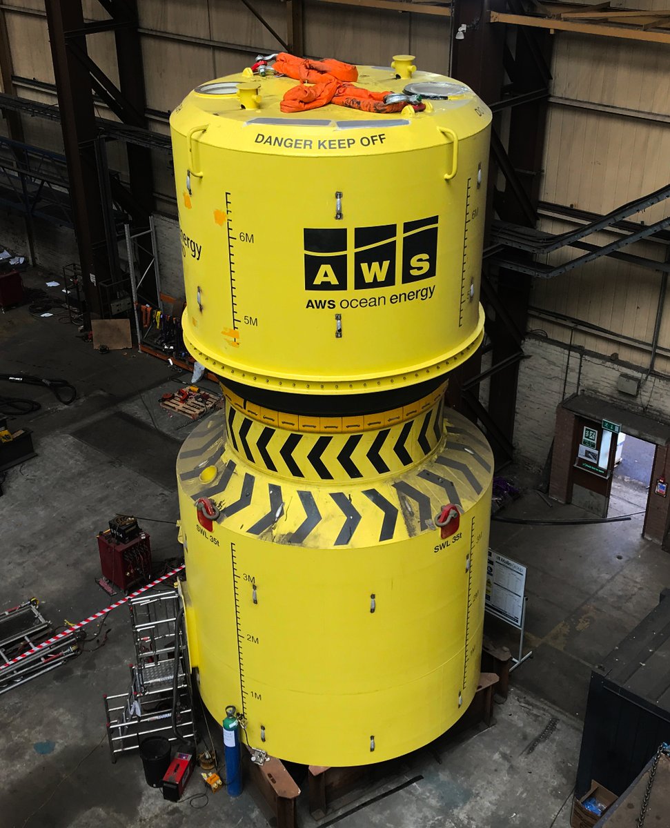 Last week our partial scale #waveenergy converter, the Archimedes Waveswing, finally took shape at <a href="/MalinGroup/">Malin Group</a> in Glasgow. A major milestone in our NWEC project supported by <a href="/WaveEnergyScot/">Wave Energy Scotland</a> 

See the full story: bit.ly/3j5EgD2