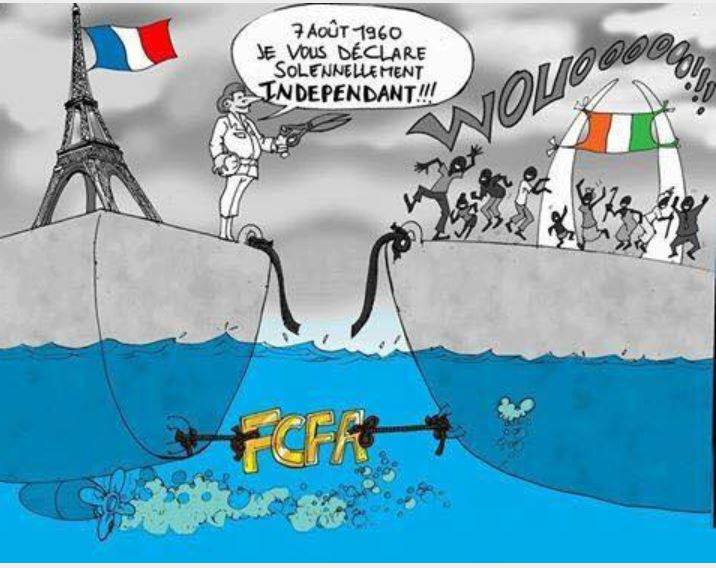 24/ As shown in this popular cartoon by the Ivorian artist Yapsy, decolonization in the CFA countries was always a hollow gesture. For these 180M+ citizens, financial freedom is the only way out. Bitcoin and its open source, borderless network may be a way to achieve that goal.