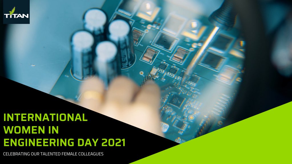 Today we are celebrating #WomeninEngineering heroes at Titan who are involved in every part of the business. Ranging from design, development, manufacture, assembly and supply of a wide range of complex engineering solutions for high technology businesses.    
#INWED21