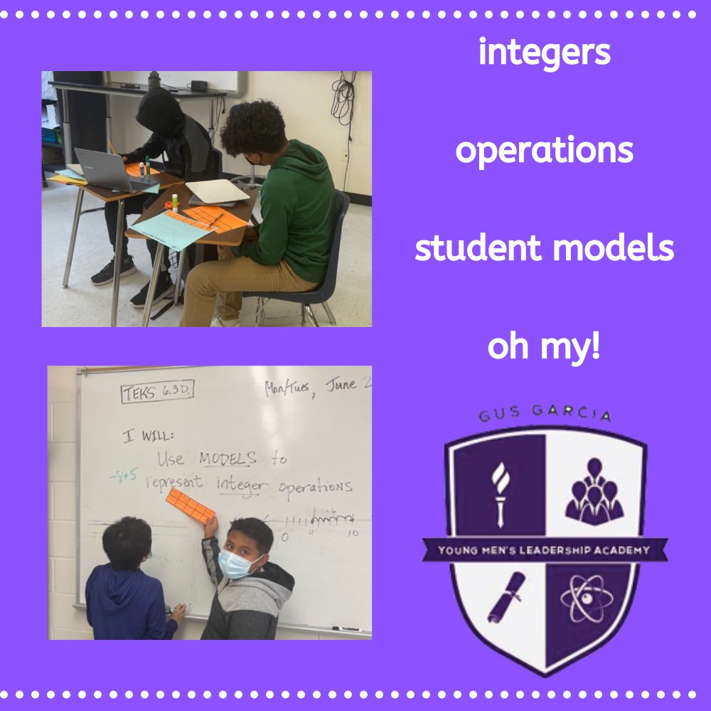 GusGarciaYMLA's tweet photo. #SummerSchool @GusGarciaYMLA
#StudentCenteredLearning w/integers!
#iTeachMath
#math
#MathInMind
@JoseLMejia452 @AwrightHome @AisdMiddle @GusGarciaYMLA
#AISD #AisdProud https://t.co/pr31kgVftv