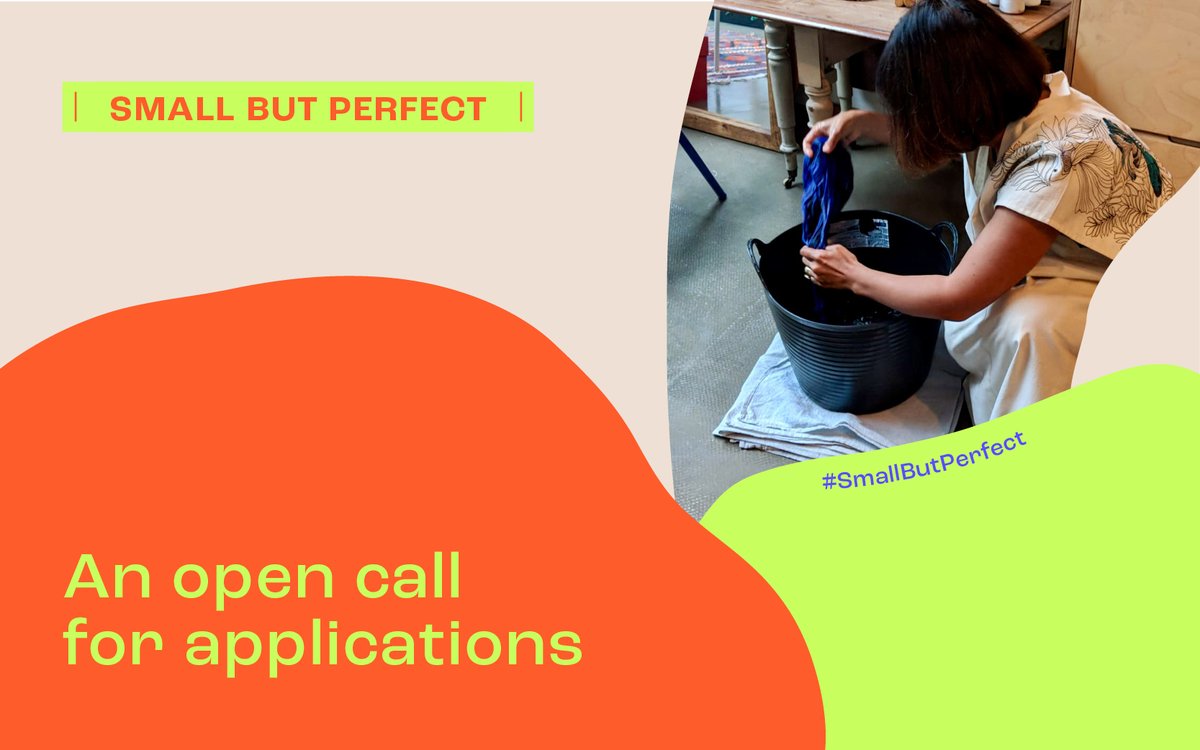 Great opportunity for fashion SMEs to be part of change!

Today, we are launching an initiative that would pivot fashion small &amp; medium enterprises to lead the transition to circular &amp; sustainable models.

Apply now to our #SmallButPerfect accelerator: small-but-perfect.com