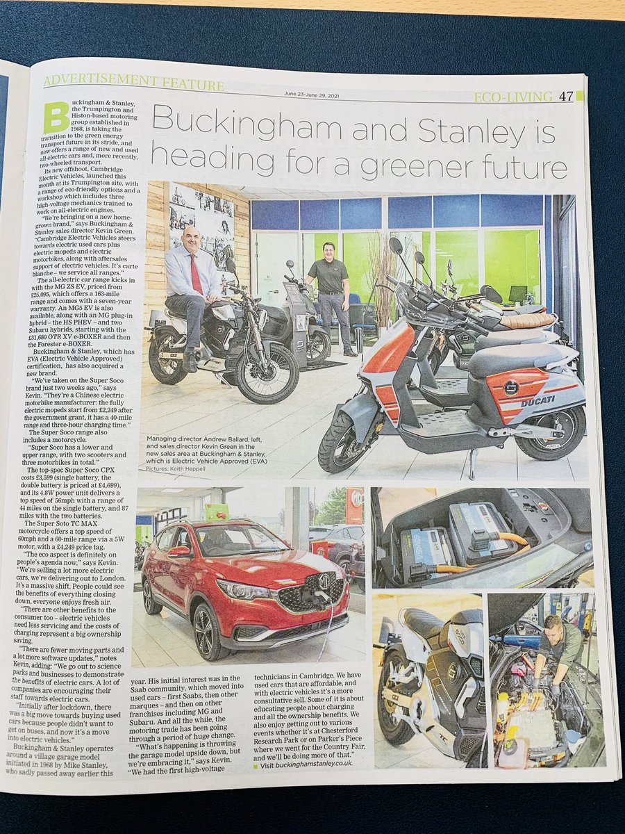 Cambridge Electric Vehicles tweet media