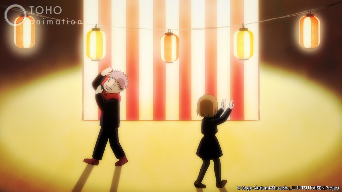 Jujutsu_Kaisen_'s tweet photo. "What do we do" dance https://t.co/8ZSS13Mzac
