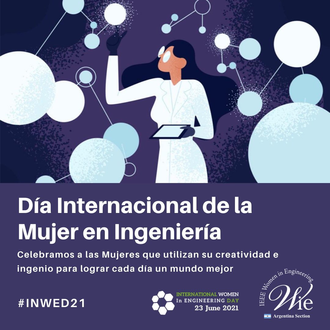Ellas estudian, investigan, planifican, construyen, lideran y potencian proyectos que transforman la realidad a través de la #ingeniería! 💡🚀🤖💻🔬🔭🧪🌎
¿Qué #MujerenIngeniería que te inspira? 
👩🏻‍🚀👩🏻‍🔧👩🏼‍🏭👩‍🏫👷🏻‍♀️👩🏼‍💻👩🏾‍🔬
Queremos conocerla! 
#INWED21
#WIELead
<a href="/IEEEWIE/">IEEE WIE</a> <a href="/INWED1919/">INWED</a>