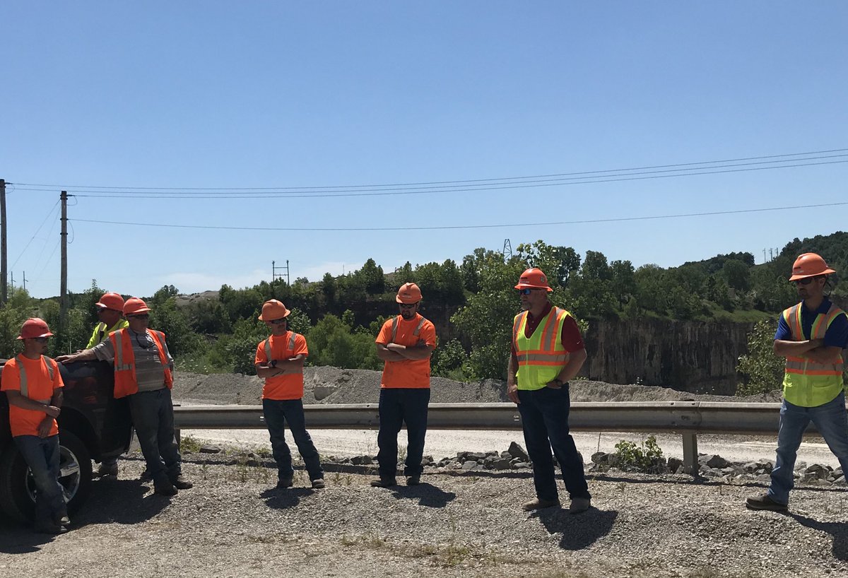 DeltaCompanies's tweet photo. Crews at our Williamsville Quarry and Poplar Bluff HMA Plant join in the safety conversations with management during #ColasSafetyWeek.
#SafetyAttitude #SafetyCulture #ColasGoalZero #LivingGoalZero @PBChamber #PoplarBluff #ColasUSA https://t.co/Ky5FfTJjtY