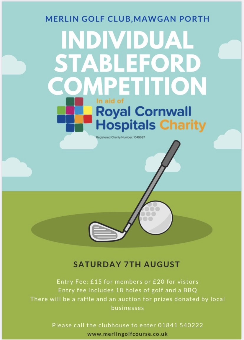 Merlin Golf Course is hosting a Charity Day for NHS Treliske on Saturday August 7th. 
All Proceeds will be going direct to Treliske so come and join in what will be an amazing day.
Charity Raffle and Auction in the evening also. 
@cgucornwall <a href="/swsportsnews/">South West Sports News</a> <a href="/EnglandGolf/">England Golf</a> <a href="/TreliskeD/">Treliske Emergency Department</a>