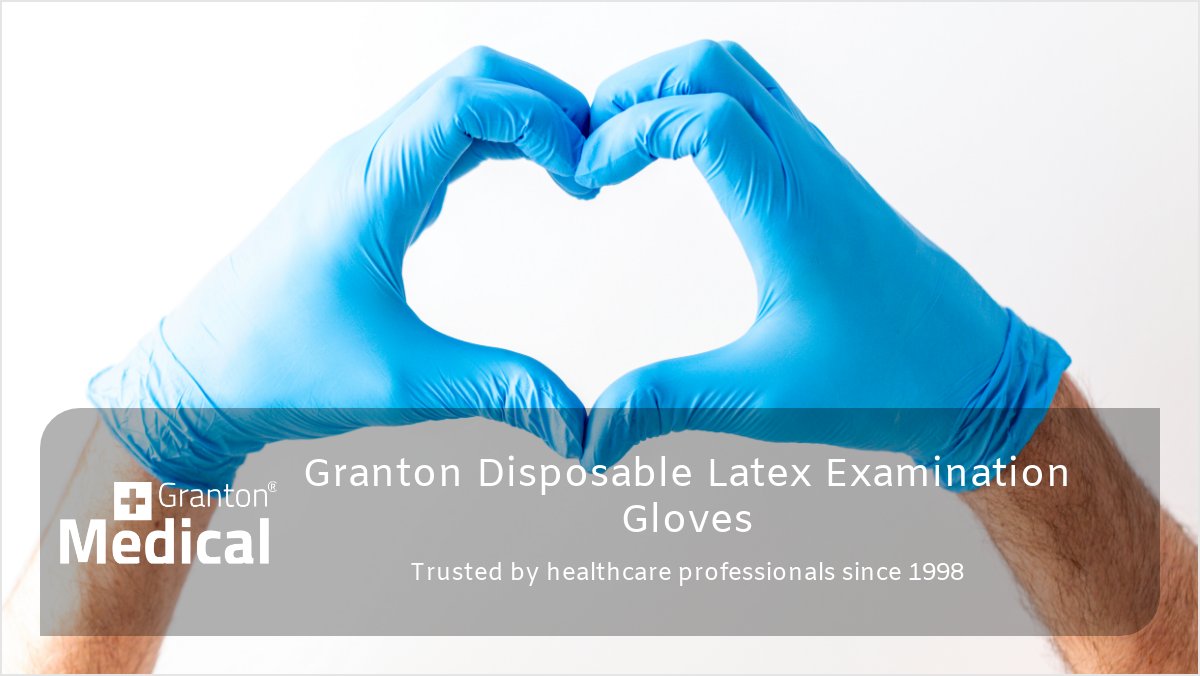 GrantonMedical's tweet photo. Have you tried our Granton disposable latex examination gloves yet?  Trusted by healthcare professionals in the #UK since 1998! Contact us for samples and pricing👉 sales@granton.co.uk #disposablegloves #PPE #Medicaldevices #infectioncontrol #COVID19 https://t.co/eNWeOWlBah