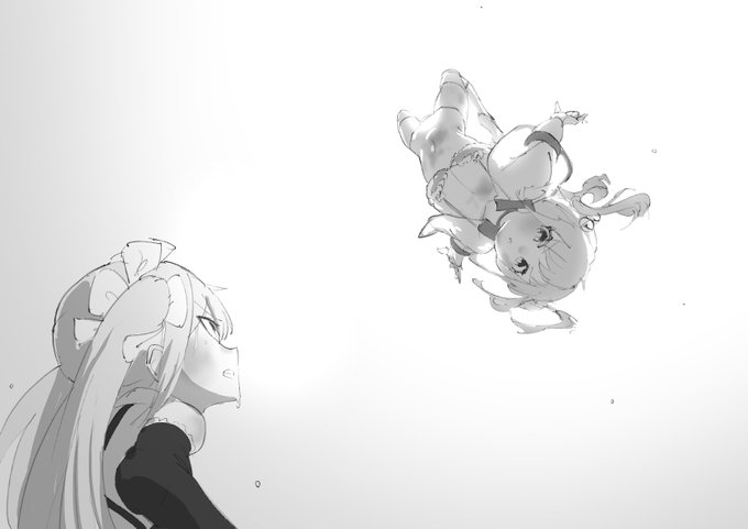 リクエスト品です
purpletさん(@ purplet0606)のところのオリキャラの鈴ちゃんとエレクトロマリアちゃんです! 