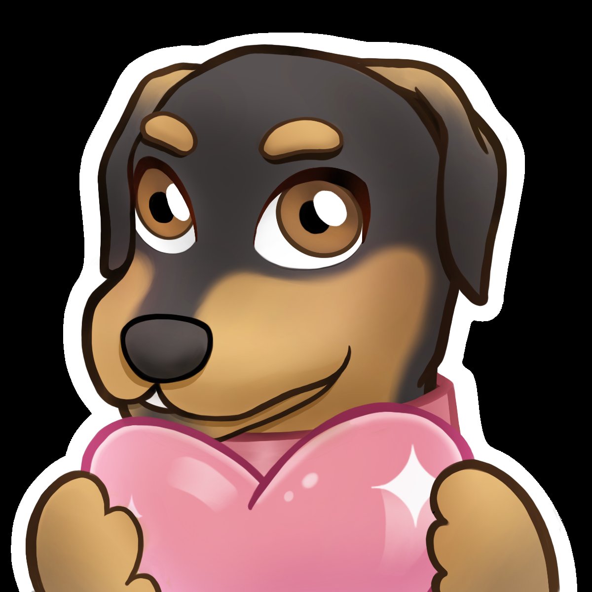 heyHaymee's tweet photo. Parabéns pra Luciana, que ganhou o segundo sorteio de ilustração do canal e pediu esse emote da doguinha fofa dela, Leona ☀️ https://t.co/PfM3AEWVz1