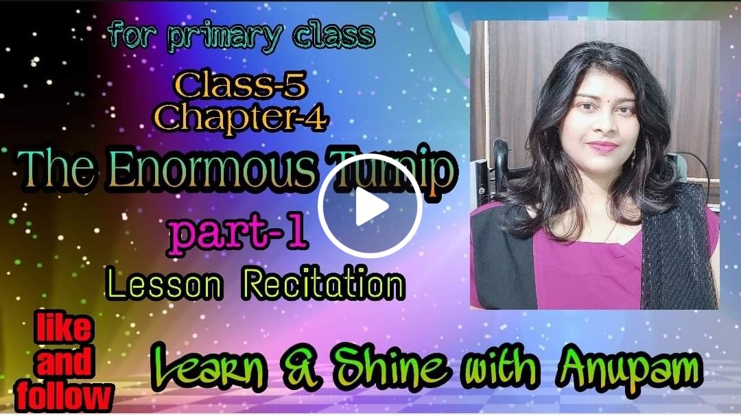 AnupamChauhan_1's tweet photo. #Class_5
#Subject_English
#Rainbow
#Chapter_4
#The_Enormous_Turnip
#Part_1
#lessonrecitation
#rainbowchapter4
#the_enormous_turnip_by_learn_and_shine_with_anupam
Share the link to your students-
https://t.co/9yIi9Zp2p7 https://t.co/2jUbraYXgX