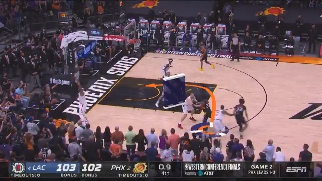 An #NBABreakdown of the @Suns incredible game-winning play as Devin Booker sets the screen, Jae Crowder tosses the lob and Deandre Ayton throws down the slam! #ThatsGame
2-0 PHX lead - Game 3: Thursday at 9pm/et on ESPN. #NBAPlayoffs https://t.co/tKClTSR6E3