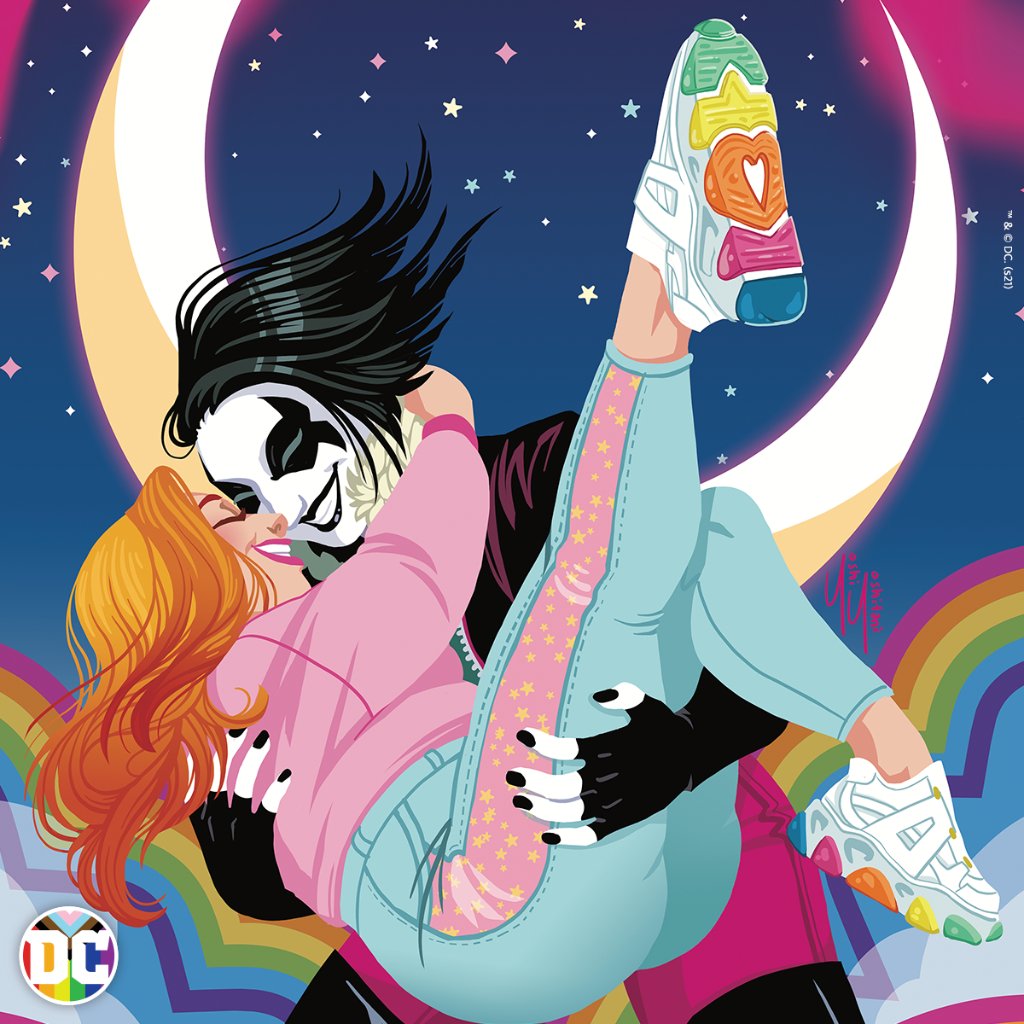 DCOfficial's tweet photo. Smile, you're in love 💙 ️ The Main Man's daughter is crush-ing hard on Katie in CRUSH &amp; LOBO #1: https://t.co/XaZ7Fjx1hc #DCPride #DCRepresents https://t.co/9OL5AzNczP