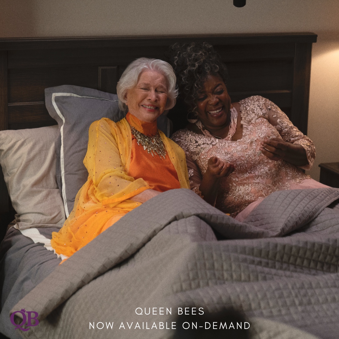 QueenBeesMovie (@queenbeesmovie) on Twitter photo Behind the Scenes from this iconic scene in Queen Bees with Ellen Burstyn and Loretta Devine â¨đqueenbeesfilm.com #QueenBeesMovie #youngatheart #comedy #seniorstyle #80sthenew18 #ondemand #intheaters #summermovielist @burstynellen <a href="/lodivadevine/">Loretta Devine</a> @uniallaccess Behind the Scenes from this iconic scene in Queen Bees with Ellen Burstyn and Loretta Devine â¨đqueenbeesfilm.com #QueenBeesMovie #youngatheart #comedy #seniorstyle #80sthenew18 #ondemand #intheaters #summermovielist @burstynellen <a href="/lodivadevine/">Loretta Devine</a> @uniallaccess