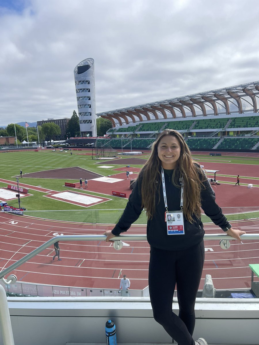 rocktfxc's tweet photo. She has arrived! ROCK Senior Danielle Collier at USATF Olympic Trials 🇺🇸 https://t.co/8umGPvufFV