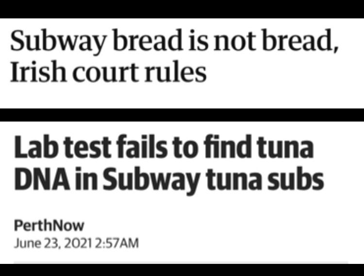 Mark my words: these Subway sandwich revelations that keep rolling in are the beginning of someone proving we’re in the matrix
