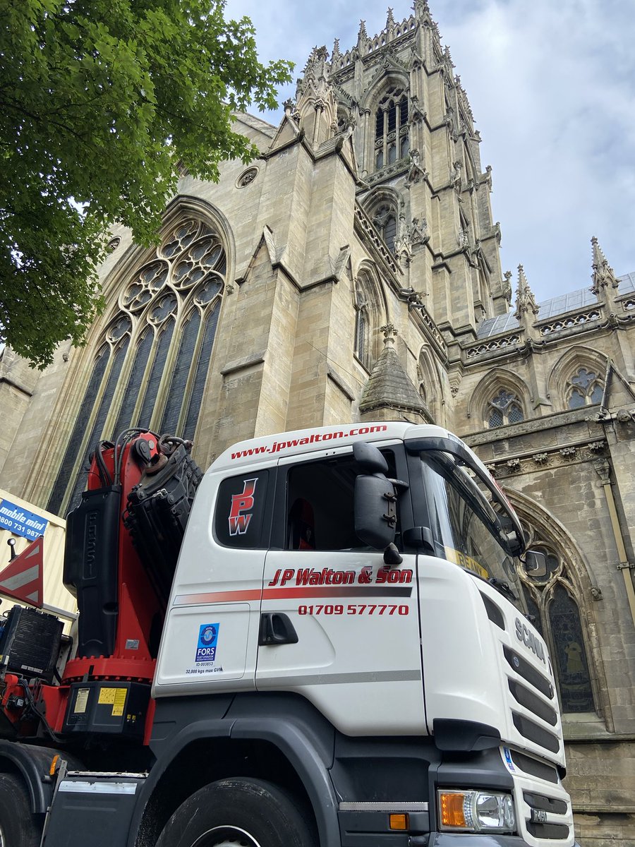 Site set up at Doncaster Minster.
A busy few months for@the B.C team