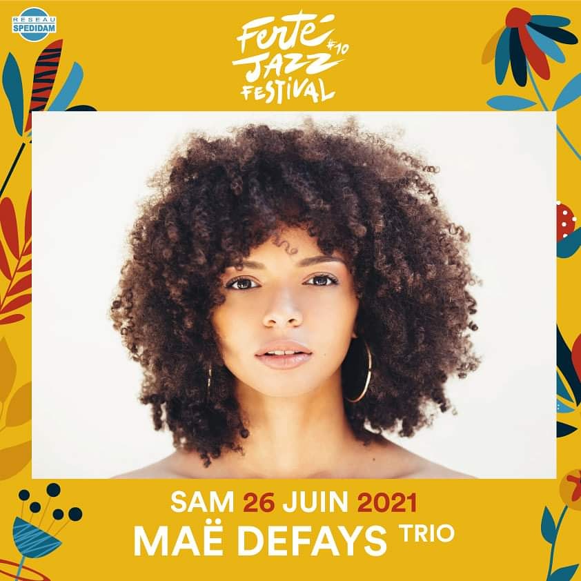 Rendez-vous ce samedi 26 juin au @fertejazz 🎶 

°°°
#morningrain #music #soul #jazz #rock #neosoul #photo #portrait #concert #live  #french #guadeloupe #curls #rythm #guitar  #piano #drums #singer #songwriter #harmonies #festival #musique #france #show #trio #womeninmusic