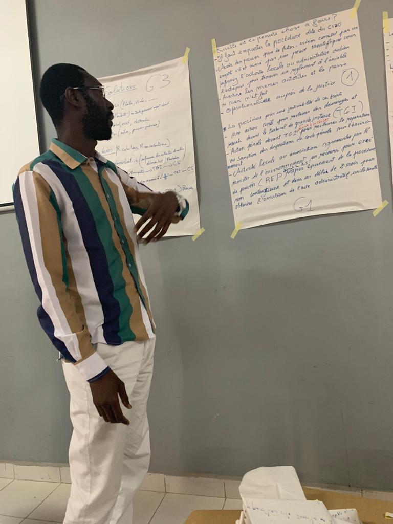 La justiciabilité des droits environnementaux s’est tenu en présence de M. Sagna et M. Diedhiou du parc éolien de #TaibaNdiaye venus échanger avec les participants qui les ont interpellé sr la pollution sonore et la disparition des oiseaux 🦅🕊️de la zone ⤵️#CAJUST #MSES #endiapol