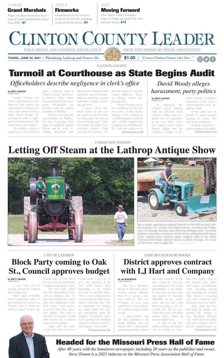 TheLeaderMO's tweet photo. This week's front page! 🚜
Read one of the full articles here https://t.co/EDd8eC95Xk https://t.co/fIVwP8veAn