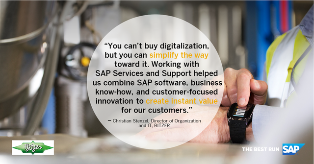 Bitzer is integrating SAP solutions with #SAPServices to help customers optimize operations and tap into new digital solutions. bit.ly/3wXuK9m