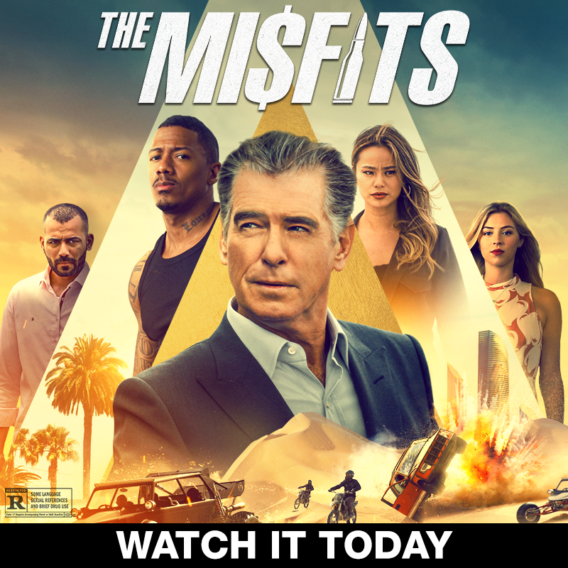 New today on Digital, #PierceBrosnan leads a star-studded cast in the action-packed, high-stakes heist thriller #THEMISFITS. Also starring #NickCannon, #TimRoth &amp; #JamieChung, hold on tight for the thrill ride of the summer! Buy or rent it now on Digital. From #ParamountPictures