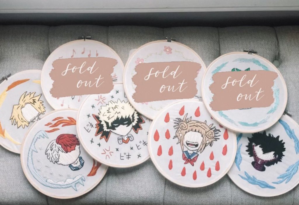 whimsicalneedle's tweet image. today is a creating day! i am working on a commissioned painting and starting my demon slayer embroideries today so i won’t be online promoting much, but if you see this, check out my shop maybe? 🥺💕 etsy.com/shop/whimsical… ✨