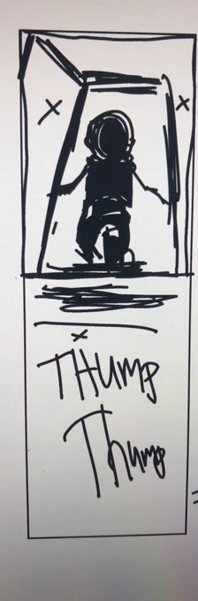 Sketch vs Final panel 
#makingcomics 