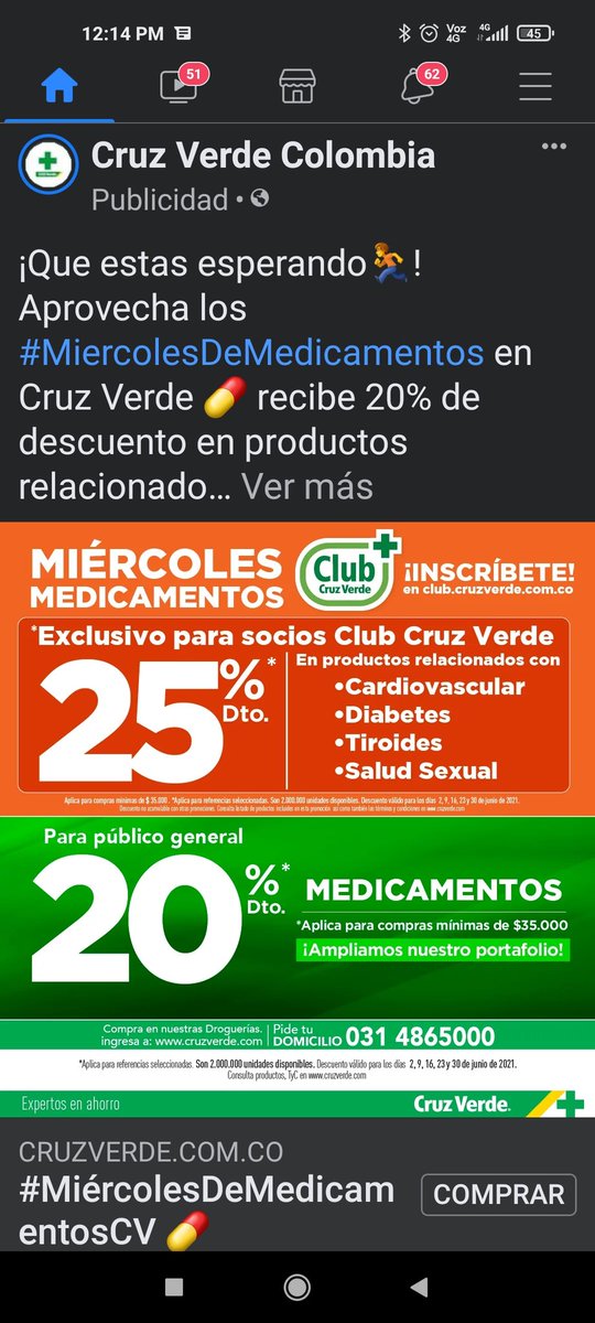 jorgenaviap's tweet photo. Señores @sicsuper favor vigilar a Droguerías Cruz Verde por #publicidadengañosa . Ofrecen domicilios con envío a 5 horas (lo pueden oír en la grabación del call center donde nadie responde y llevo 3 días esperando, no soy el único https://t.co/RndHeuOPhi