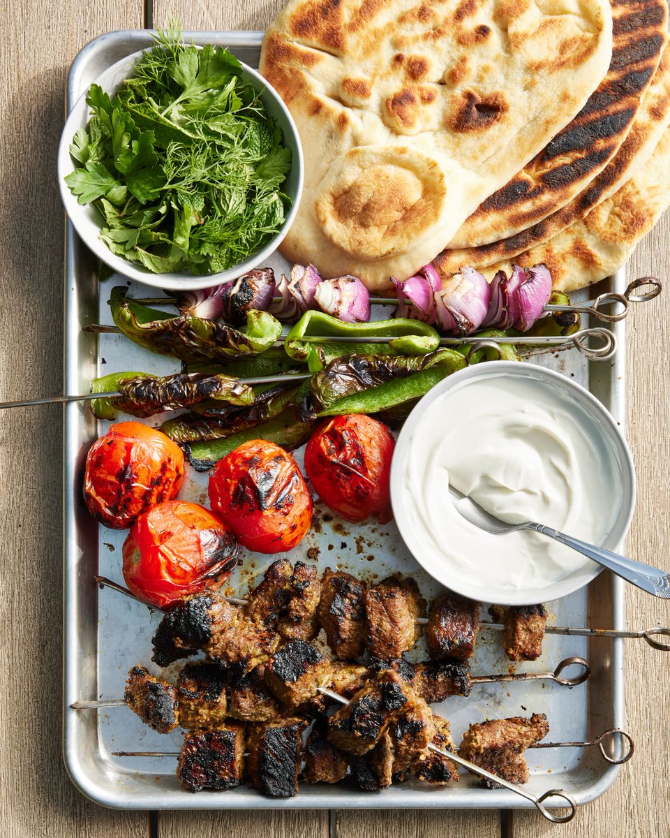 thekitchn's tweet photo. .@TheCaspianChef is sharing his favorite recipe for beef kebabs and how he gets tender, flavorful meat: https://t.co/gKRF3iksEX https://t.co/tjiUfEhITO