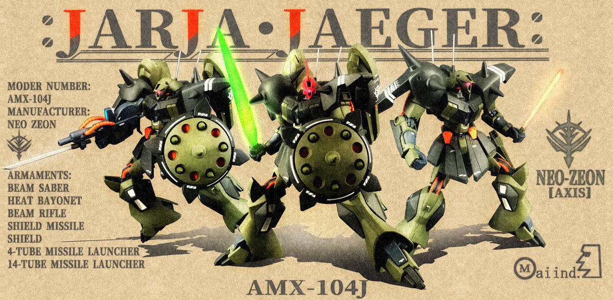 Moai Ex Hg R ギャギャを改造して量産型msジャジャ イェーガーを製作しました 改造にはザク やガザdのパーツを使用 コンパチ仕様でツノ付きの隊長機やバックパックなどを強化した状態にも出来ます ガンプラ ガンプラの画像を貼るとrtされると Moai Ex Hg R ギャギャを改造して量産型msジャジャ イェーガーを製作しました 改造にはザク やガザdのパーツを使用 コンパチ仕様でツノ付きの隊長機やバックパックなどを強化した状態にも出来ます ガンプラ ガンプラの画像を貼るとrtされると