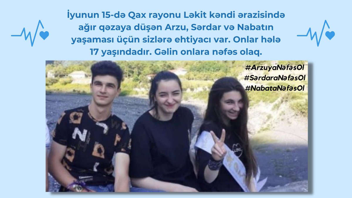 #ArzuyaNəfəsOl
#SərdaraNəfəsOl
#NabataNəfəsOl

<a href="/HikmetHajiyev/">Hikmet Hajiyev</a> 
<a href="/healthgovaz/">AR Sehiyye Nazirliyi</a>
@AzerbaijanNK
@muradarif
<a href="/ayazikb/">Ayaz Babayev</a>