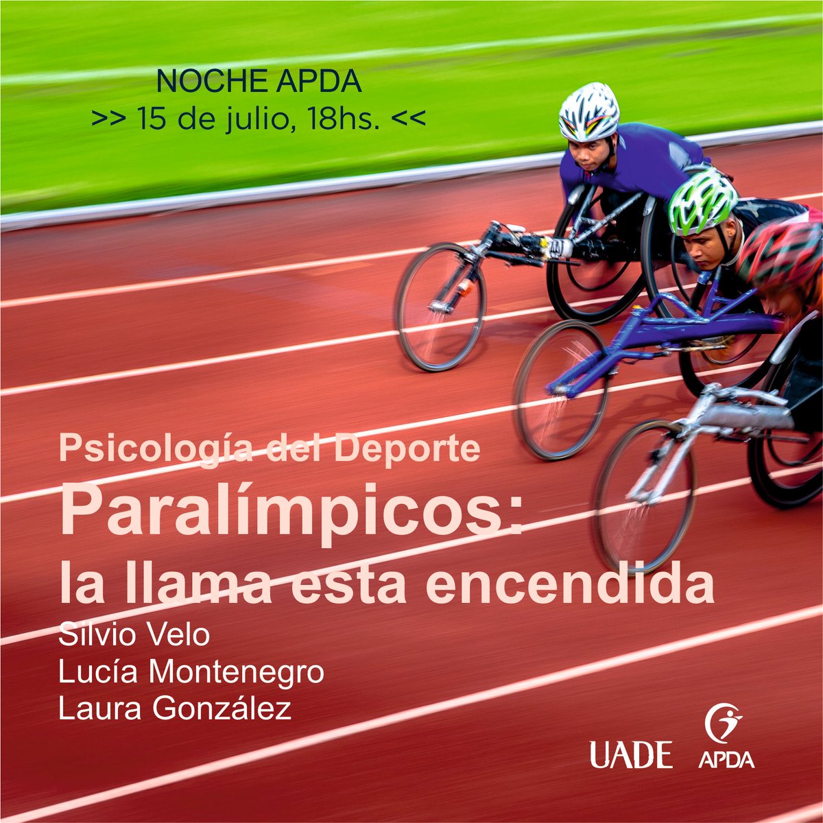 APDA (@apdapsi) on Twitter photo Noche APDA Paralímpica: la llama esta encendida. Con <a href="/velosilvio/">silvio velo </a> <a href="/lucia/">Lucía Paz Díaz-Ortiz</a>.montenegroo @la_magica_judo Inscribirte us02web.zoom.us/meeting/regist…
Cupos limitados. Sin costo Noche APDA Paralímpica: la llama esta encendida. Con <a href="/velosilvio/">silvio velo </a> <a href="/lucia/">Lucía Paz Díaz-Ortiz</a>.montenegroo @la_magica_judo Inscribirte us02web.zoom.us/meeting/regist…
Cupos limitados. Sin costo