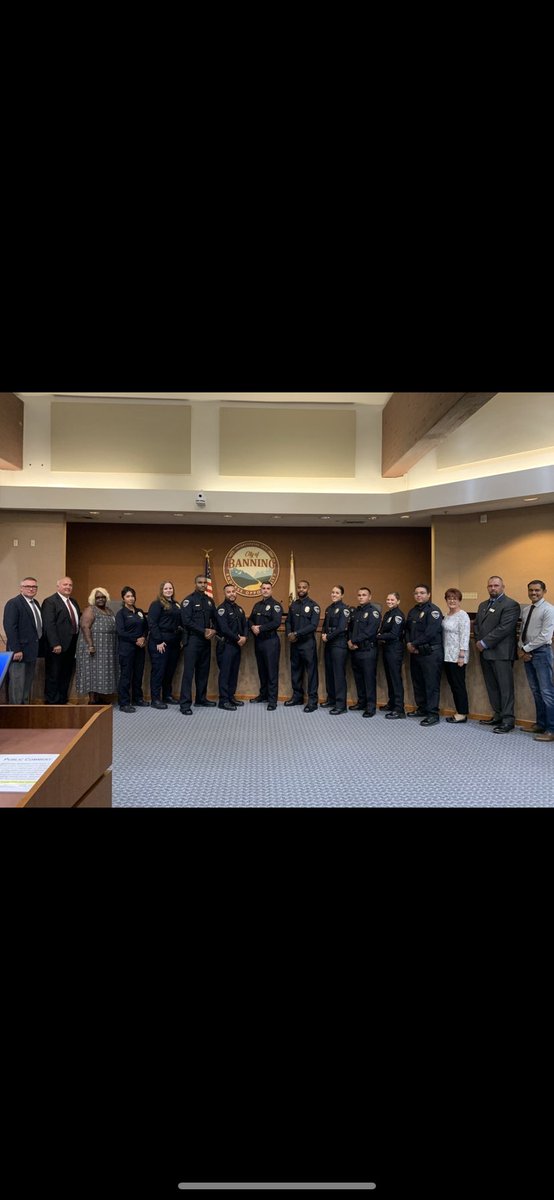 BanningPolice's tweet photo. The Banning Police Officer’s Association would like to congratulate and welcome our new Police Officers and Public Safety Dispatchers to the Banning Police Department family. https://t.co/fyZqrQIV3l