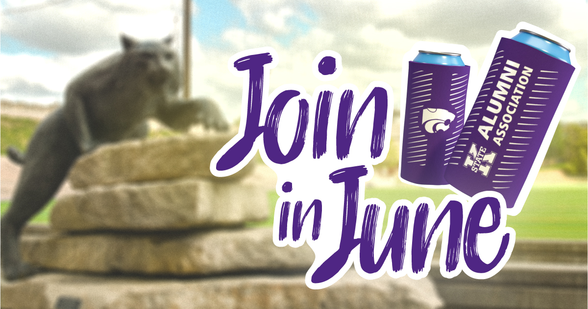 KStateAlumni's tweet image. A reminder that our Join in June giveaway is ending soon. The K-State Alumni Association membership gives you access to the K-Stater magazine, nationwide discounts from top retailers and exclusive K-State news.
Join now!
k-state.com/joininjune
#joininjune #kstate #kstatealumni