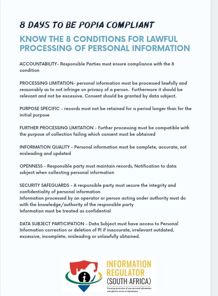 Information Regulator SA tweet media