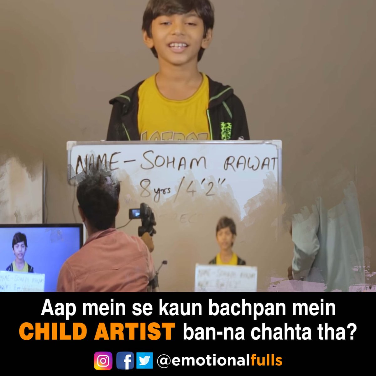 EmotionalFulls's tweet photo. Do we recognize our talents only when we grow up?
Watch "Child Artist" here: https://t.co/Kd2KR9aQiD
#EmotionalFulls #ChildArtist #ShortFilm #Drama #Life #Filmmaking #Acting #Artists #Films #Emotional #Inspiring #Aspirant #IndianShortFilms #Struggle #InspiringShortFilms https://t.co/oqG28ioLch