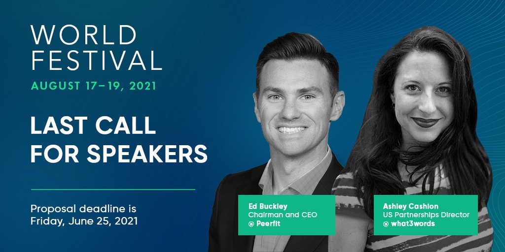 DevNetwork_'s tweet image. Apply by Friday, June 25 to speak at WorldFestival 2021. Learn more about our conference tracks and how to submit your proposal: worldfestival.com/speakers/apply…

#cfp #wf21 #devnetwork