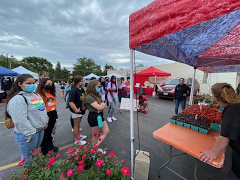 Luckily the rain held off for today's field trip to the Palos Heights Farmer's Market and Selma's Sweets &amp; Frozen Treats. Thank you both for welcoming our students!  They learned so much and enjoyed the experiences! <a href="/StaggHighSchool/">Stagg High School</a> <a href="/staggfacs/">Stagg FACS</a> #StaggCulinaryCamp