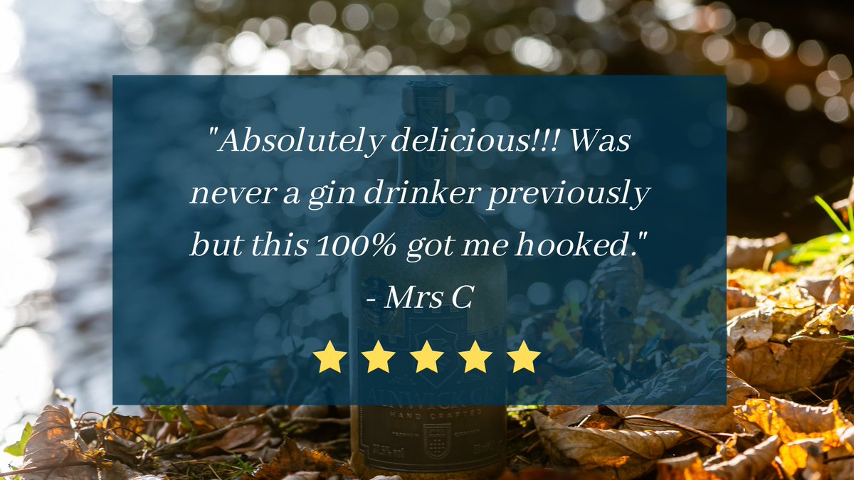Have you tried our Alnwick Gin? Take it from this happy customer, its a must!