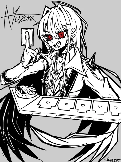 ジャックの服を着せてみた
あんま似合ってないね…… #暁夜空 
