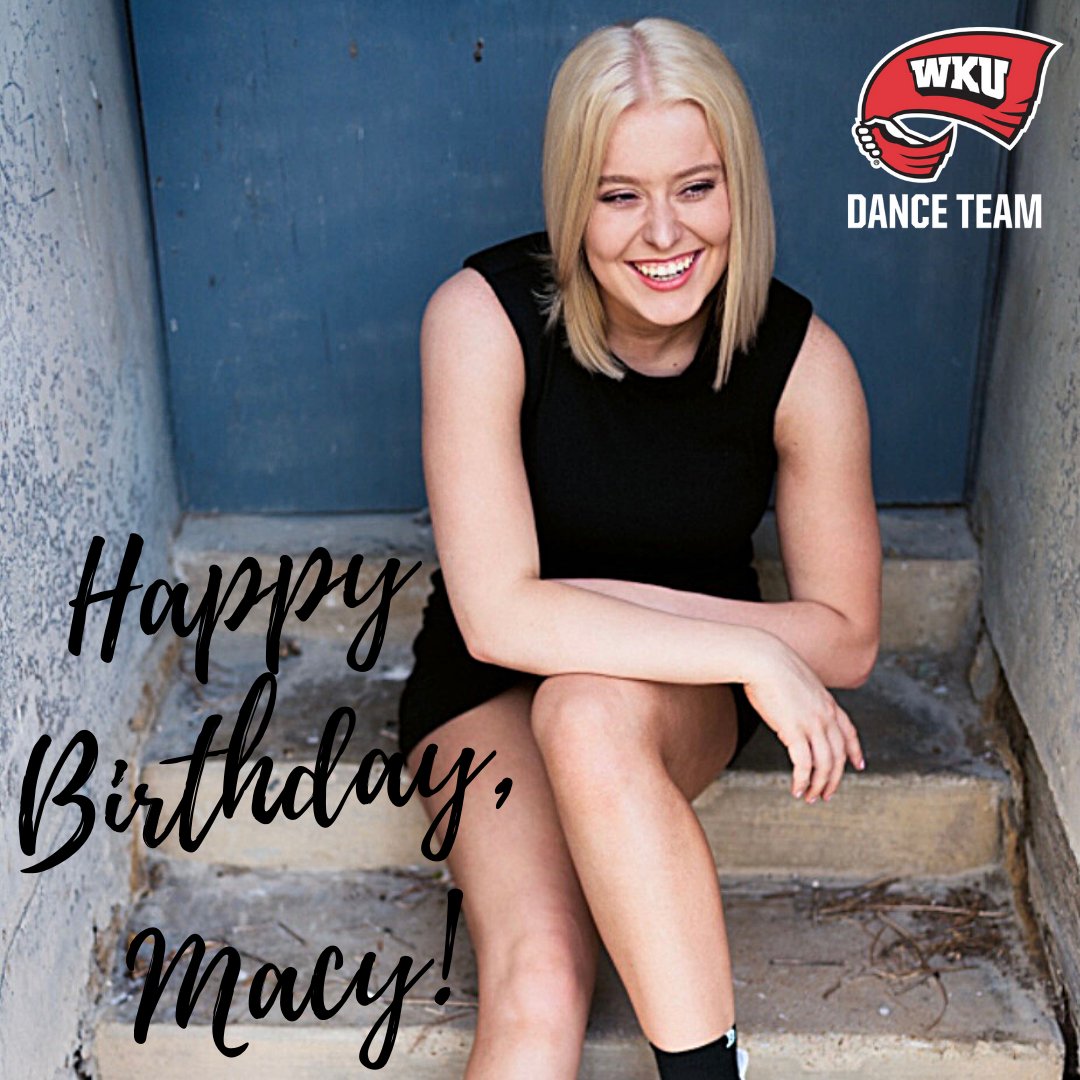 Happy birthday to one of our sophomores, Macy!💕🎉🎈🎁
We hope you have the best birthday ever!
•
•
•
#Topperettes #WKUDT #GoTops #WKU