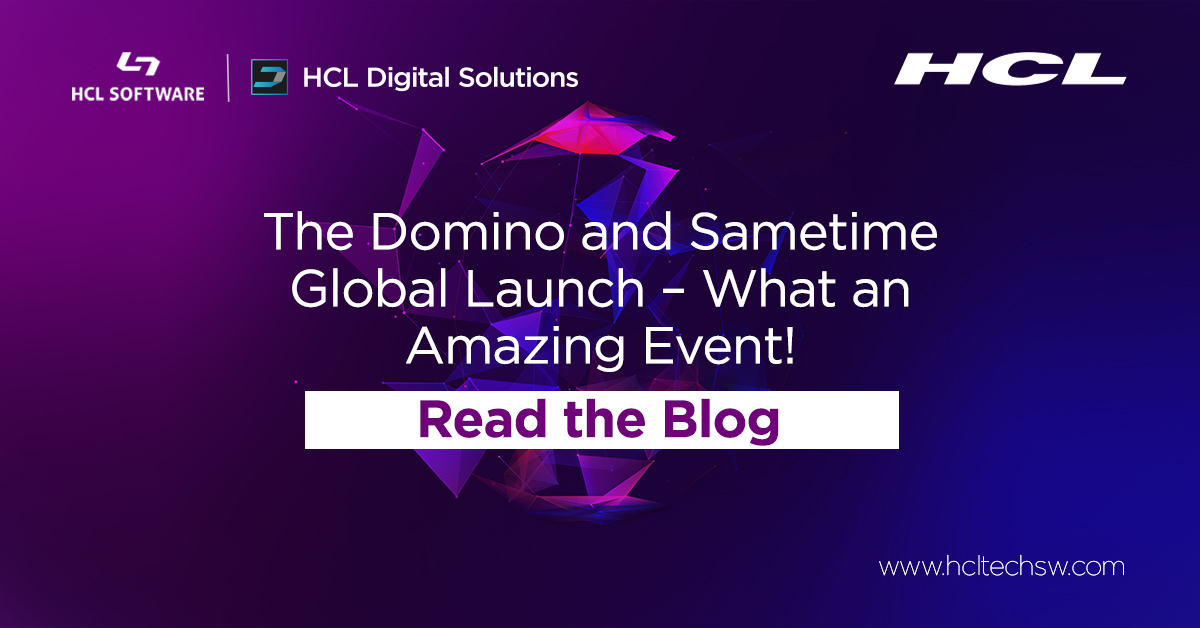 HCLDigital's tweet photo. The global launch of HCL Domino v12 and Sametime may be over but there’s still plenty of inspiration, insights, and trends to discover.
Check out the #blog for a recap of launch highlights. https://t.co/cDQAxsE6zQ #dominoforever #LetsSametime https://t.co/VR9k0K8E9q