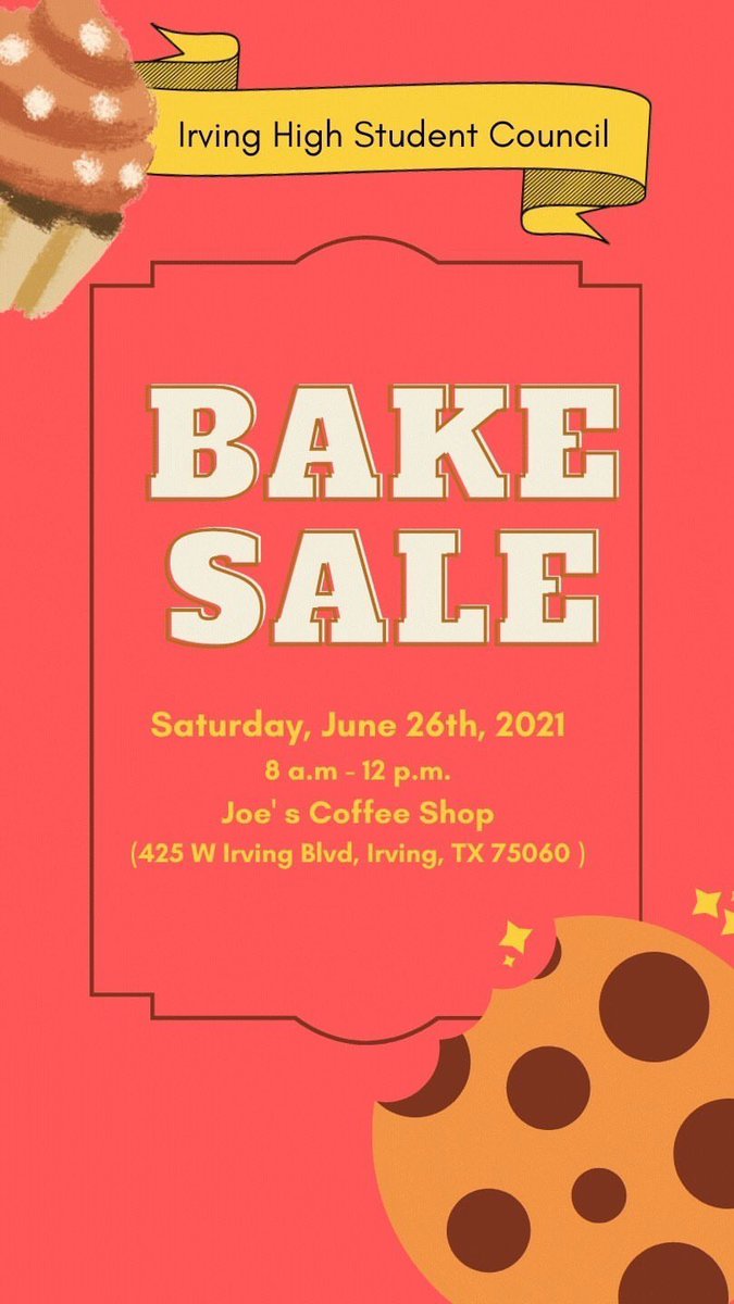2022stuco's tweet photo. Come stop by at our Bake Sale this Saturday!🧁🍭 https://t.co/BxSE3LYAOu