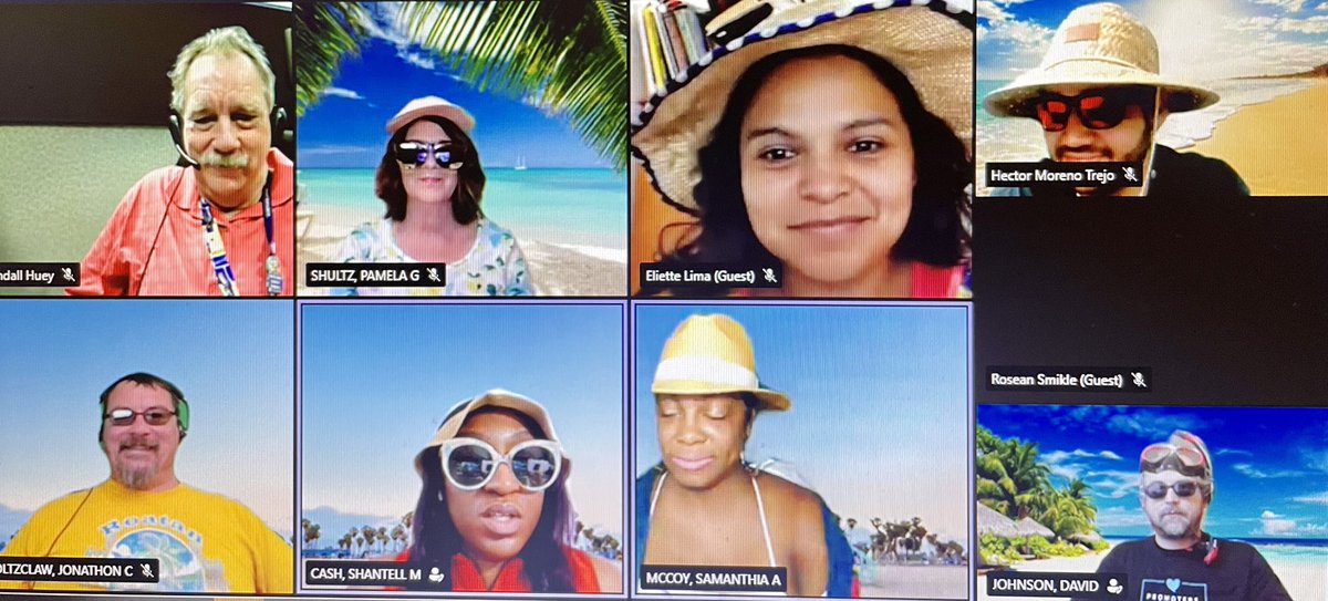jonipawlikowski's tweet photo. #TeamKaPOW #SPMTMonthlyMeeting was #FunAtWork with our #EventCaptain @SamanthiaMcCoy1!  We shared some great info &amp; caught a few waves #BeachParty @jh122e @shantell_cash @divad723_ATT @pa1722 @EmmonsRoderick Missed @_trishtalks @doliphan on PTO @k_beckz @NovaO https://t.co/OthFF6mxfy