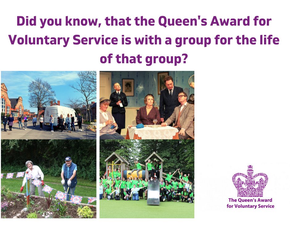 CambridgeCVS's tweet photo. Did you know the @QueensAwardVS is with a group for life? Nominate a group.
#QAVSCambs #QAVSPeterbQ #CelebrateVCSE #CheersForTheVolunteers #VoluntaryGroups
More details: https://t.co/6NXPnXuzpJ
Want to know more? Attend training: https://t.co/LhCbC1ZcYy
@Lord_Lt_Cambs @huntsforum https://t.co/mo9SmKj75s