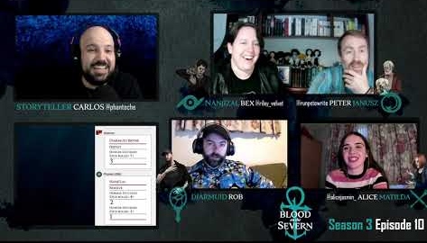 The last episode of Blood on the Severn is live on YouTube and we can't wait for you all to see it. Catch the final confrontation now!

youtu.be/cgV53jS0oWo

Featuring
<a href="/Phantoche/">Phanto</a>
<a href="/riley_velvet/">Riley Reid💋</a>
<a href="/alicejasmin_/">Alice</a>
@runpetewrite
<a href="/Silarion/">Silarion</a>

#vampirethemasqurade #vamily #ttrpg #v5 #vtm