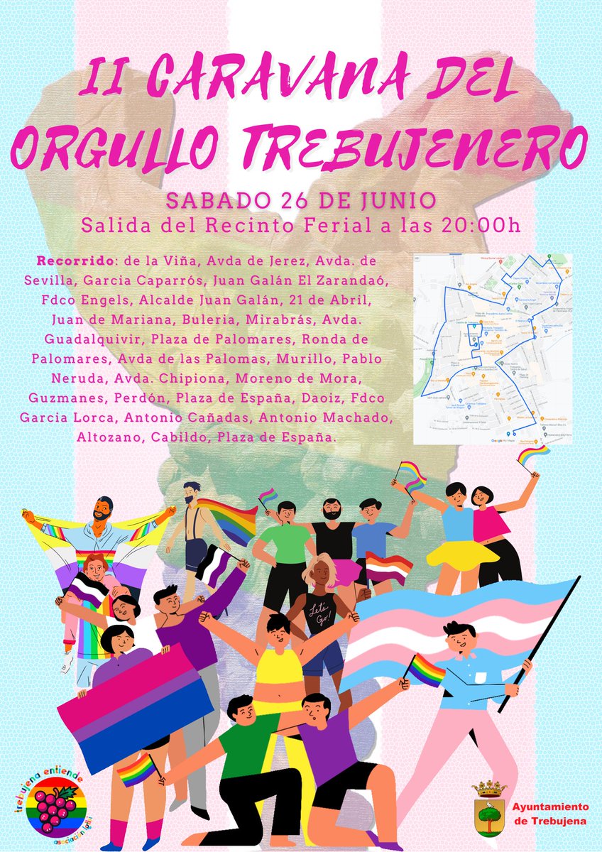 TrebuEntiende's tweet photo. 👇🏼Os adjuntamos el cartel de la Caravana y el mapa con el recorrido marcado. https://t.co/iNOdMm9nXN