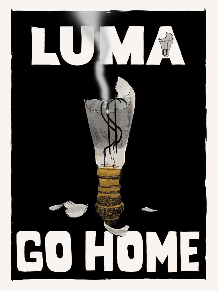 ¡Nos quieren dejar hasta sin luz! 
#fueraLUMA #NotoLUMA #LUMAgoHOME #AEE #LUMA #LUMAEnergy #elviruseslacolonia